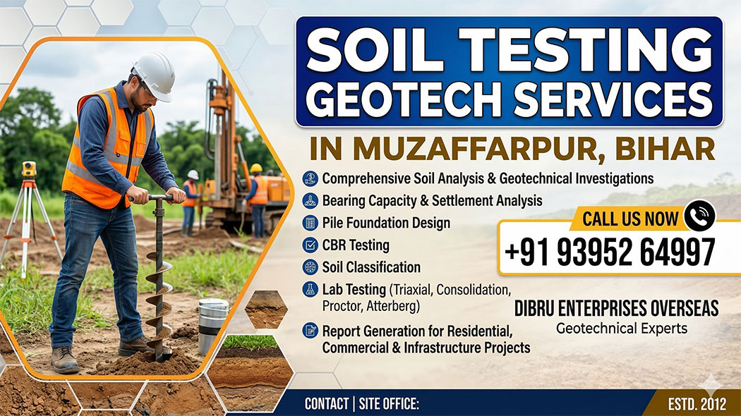 Soil Testing Geotech Services in Muzaffarpur