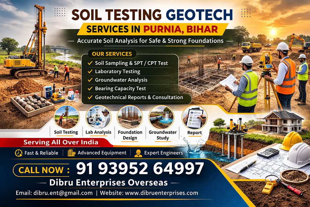 Soil Testing Geotech Services in Purnia