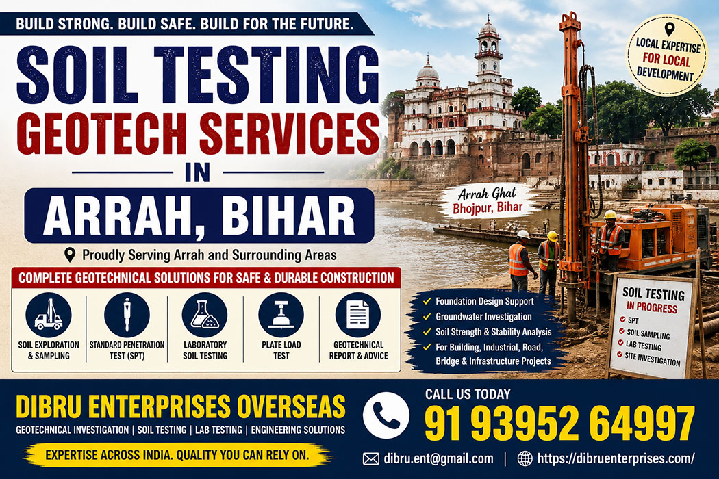 Reliable Soil Testing Geotech Services in Arrah