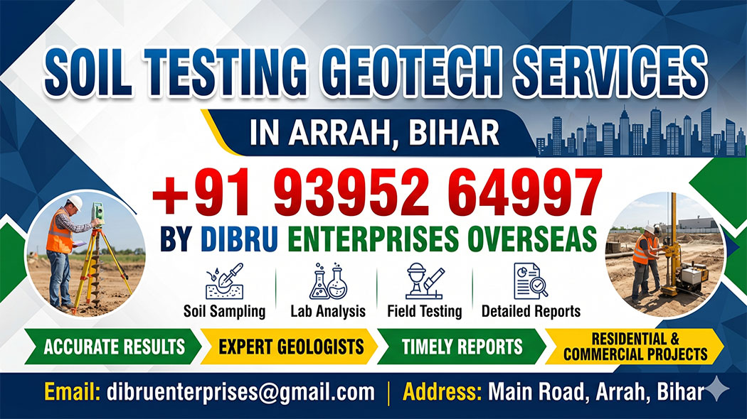 Soil Testing Geotech Services in Arrah